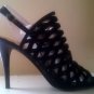 $89 NINE WEST  "SMILEYDAYS" BLACK SANDALS/PUMP /HEELS Sz 10M