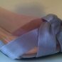 $79 NINA "CRISTA" SILVER  BRIDAL EVENING SANDALsatin d'orsay  PUMPS-SZ 6.5M