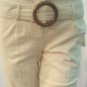NWT Zinc High waist belted linen pants   sz 3