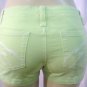 NEW ultra stretchy soft colored denim knit shorts, green sz 11
