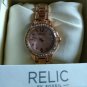 Relic by fossil ladies antique gold and faux diamond watch