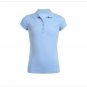 Nautica Big Girls Plus-Size Performance Polo Shirt. LG (12.5/14.5) Blue