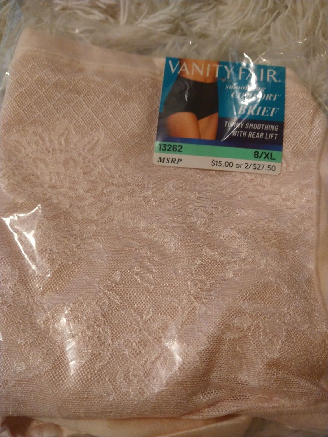 Vanity Fair Women's Smoothing Comfort Brief Panties with Rear Lift