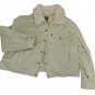 Levi's Plus Size Cropped Trucker Jacket Green Denim 2X NWT Mint Sherpa Corduroy