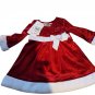 Bonnie Baby Size 6-9M Red Velvet Dress Santa Holiday Faux Fur Months Sequins $60