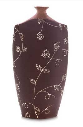 Brown "Eva" Vase