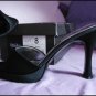 WOMENS - BLACK SATIN DRESS SHOES SIZE 8