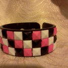 CUTE BLACK LEATHER WRIST CUFF W/ STUDS