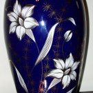 Blue Floral Porcelain Vase made in Poland