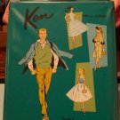 Vintage Ken Doll Ponytail Case 1961 "Teal Green"