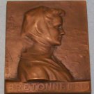 Vintage Ernesta Robert Merignac Bronze Plaque