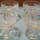 Vintage Glass Dessert Cups