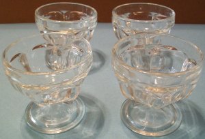 Vintage Glass Dessert Cups