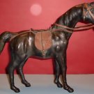 12"  Collectible Leather Horse Statue