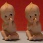 Set of 2 Lefton Kewpie Piano Babies (Bisque)