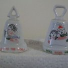 Vintage Christmas Porcelain Hand Bells (small) Vintage Christmas Porcelain Hand Bells (small)