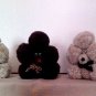 1970s Crocheted Stuffed Poodles (set of 3)