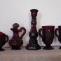 Avon 1876 Cape Cod Collection 5 Piece Mixed Collection (Ruby)
