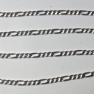 Figaro Chain 3mm 18 inch Genuine 925 Sterling Silver