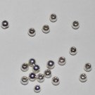 20 Sterling Silver Round Seamless Spacer Beads Bead 3mm