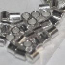 Lot of 50-2x2mm STERLING SILVER CRIMP BEADS TUBE