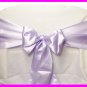 Lavender Satin Chair Sash Bow