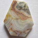 Crazy Lace Agate 33x28 Wild Cut Pendant Bead
