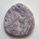 Mongolian Fluorite 37x35 Teardrop Pendant Bead