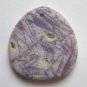 Mongolian Fluorite 37x35 Teardrop Pendant Bead