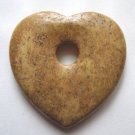 Picture Jasper 45x45 Heart Pendant Bead