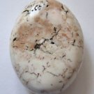 White Turquoise Magnesite 40x31 Oval Pendant Bead