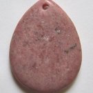 Rhodonite 40X30 Teardrop Pendant Bead