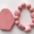 Pink Turquoise Magnesite Bead Set