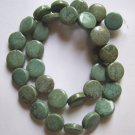 Turquoise 12mm Coin Beads 16" strand