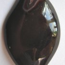 Black Agate 55x32 Marquise Pendant Bead