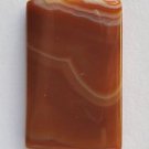 Carnelian Agate 35x22 Rectangle Pendant Bead