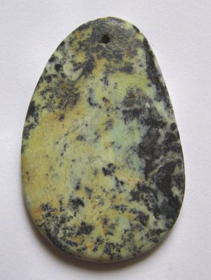 Yellow Turquoise 50x33 Freeform Pendant Bead