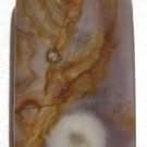 Purple Agate 37x25 Rectangle Pendant Bead