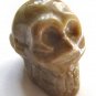 Ocean Jasper 29x23 Carved Skull Pendant Bead