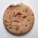 Red Jasper 50mm Disc Pendant Bead