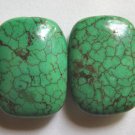 2 Green Turquoise Magnesite 25x18 Rectangle Beads