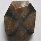 Chiastolite 32x26 Wild Cut Pendant Bead