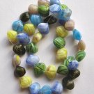 Tiny Seashells Pressed Glass Beads 16" Strand