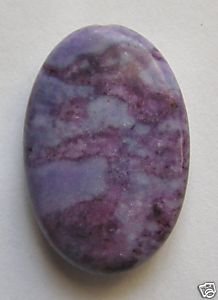 Purple Ocean Jasper 30x20 Oval Pendant Bead