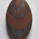 Red Jasper and Hematite 27x16 Marquise Pendant Bead