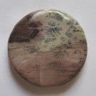 Apache Jasper Carved Disc 35mm Pendant Bead