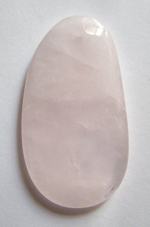 Rose Quartz 59x32 Freeform Pendant Bead