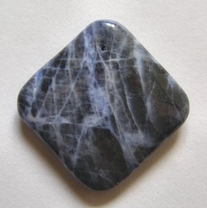 Sodalite 37x37 Diamond Pendant Bead