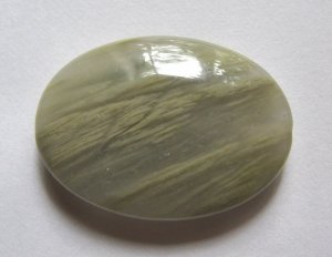 Seaweed Quartz 35x25 Oval Pendant Bead