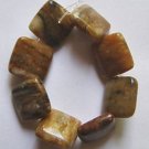 8 Tiger Jasper 12x12 Square Beads